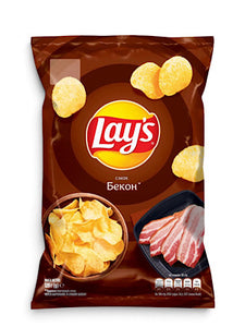 Bacon Flavored Potato Chips - Lays - 120g