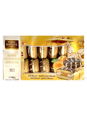 Jaffa Sandwich Cookies Vanilla and Apricot- Feiny Biscuit - 380g