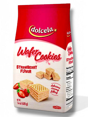 Strawberry Cookie Wafers - Dolcela - 400g