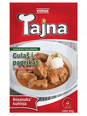 Gulash and Paprikash Seasoning - Vispak Tajna - 60g