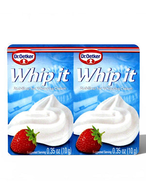 Whip it Stabilizer for Whipping Cream - Dr Oetker - 2 Pks 10g