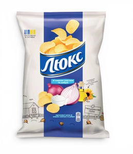 Sour Cream and Onions Flavored Potato Chips - Lux - 125g