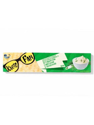 Sour Cream and Hers flavor Long Potato Chips - Kartofun - 50g