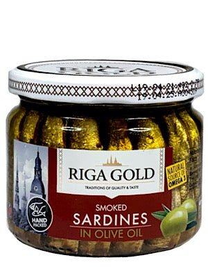 Smoked Sardines in Olive Oil - Riga Gold - 270g