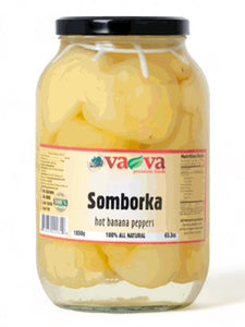 Somborka Pickled Hot Banana Peppers - Vava - 1850