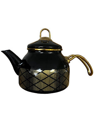 Teapot Black and Gold