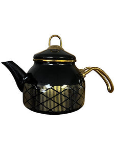 Teapot Black and Gold