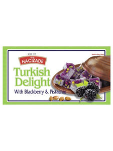 Turkish Delights with Pistcahio and Blackberry- Hacizade - 454g