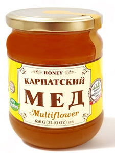 Multi flowers Raw Honey - Carpatgian - 650g
