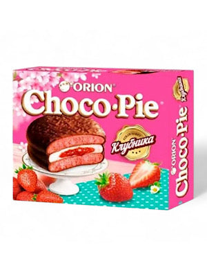 Choco Pie Strawberry Cookies - Orion - 360g