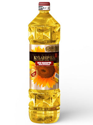 Sunflower Oil Unrefined - Kubanochka - 1 Liter