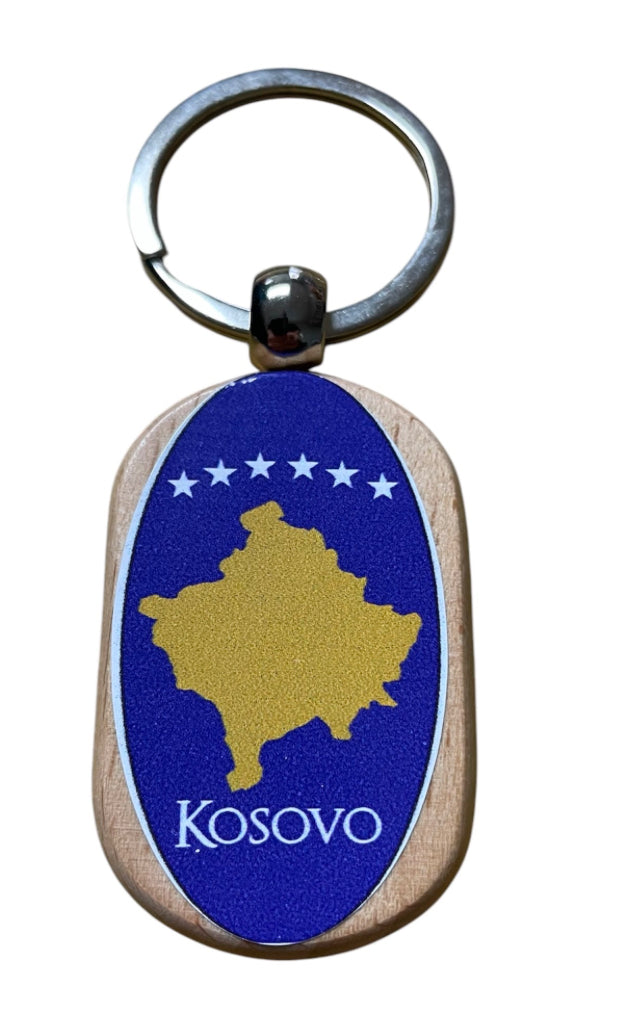 Kosovo Flag Key Chain