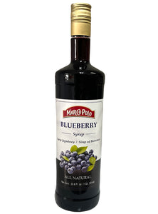 Blueberry Syrup - Marco Polo - 1L (33.8oz)