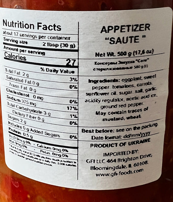 Appetizer Saute - Bepec - 500g