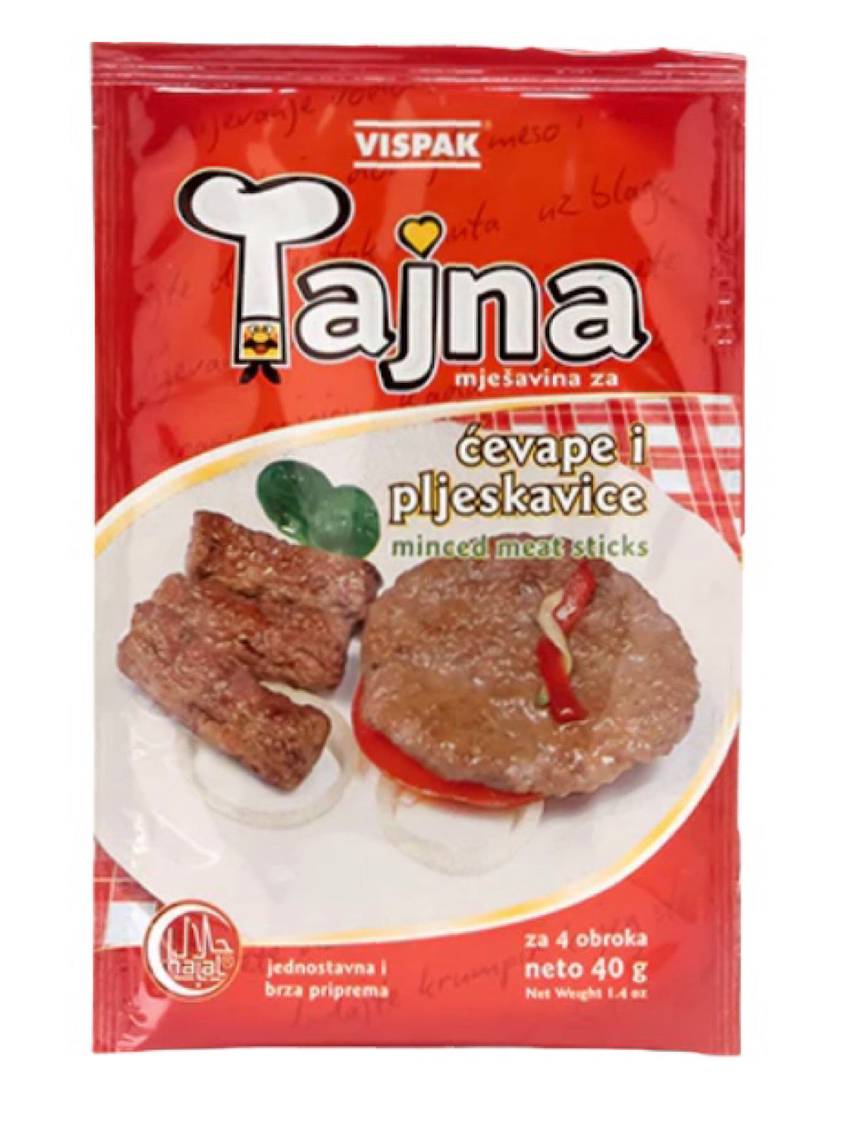Vispak Tajna Cevapi & Pljeskavice 40g