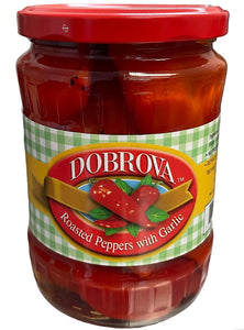 Roasted peppers with garlic-DOBROVA -520gr