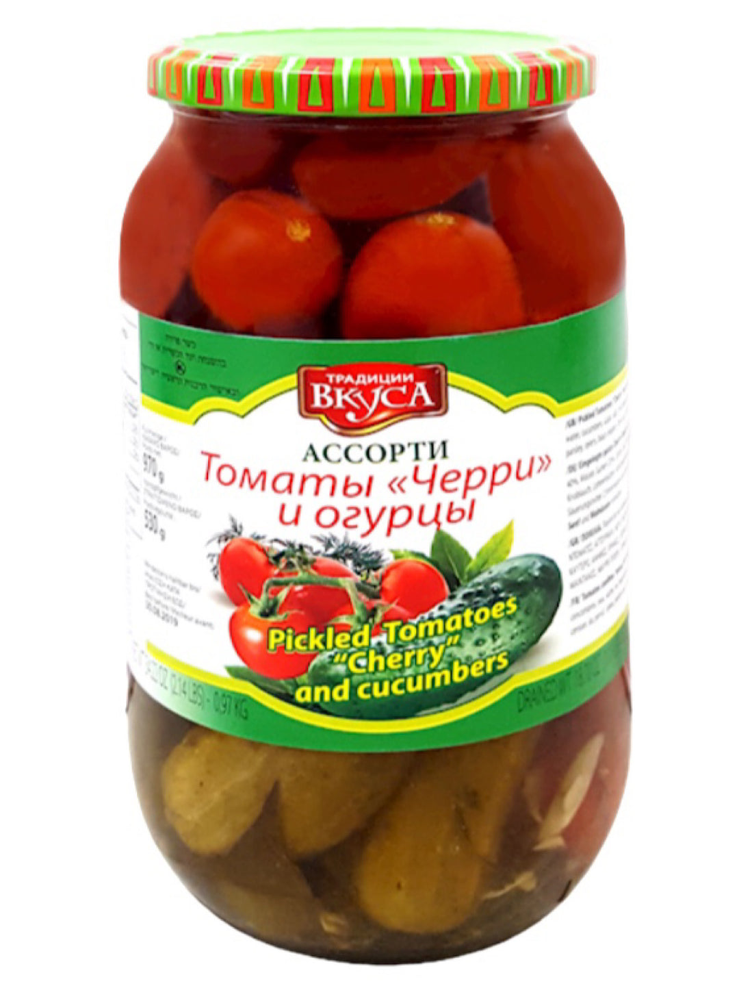 Cherry Tomatoes and Cucumbers Pickled - Tradicll - 1 Liter