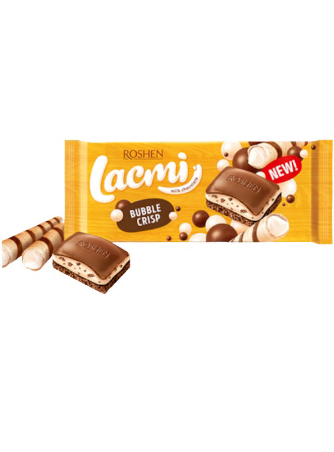 Chocolate Bar Lacmi Aerated Bubble Crisp - Roshen - 85g