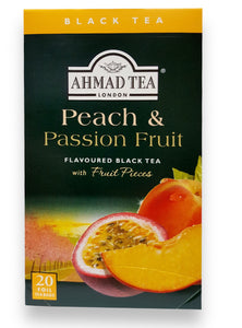 Peach and Passion Fruit Black Tea - Ahmad tea - 20 tea bags