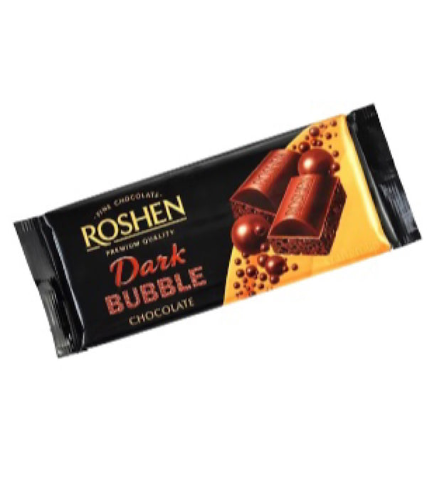 Dark Chocolate Bubble Aerated Bar - Roshen - 80g