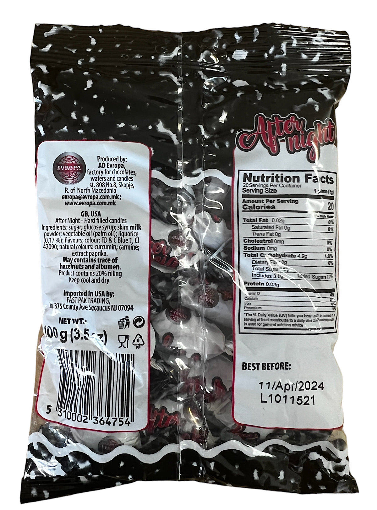 After night Candy - Evropa - 100g