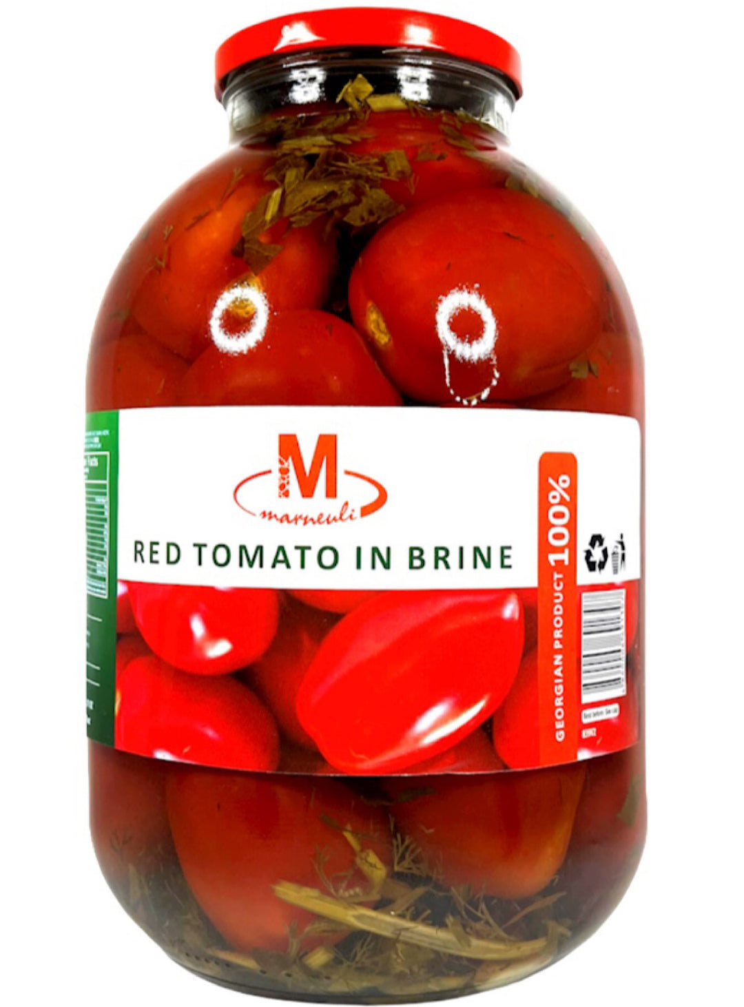 Tomatoes in Brine - Marneuli - 3 Liters