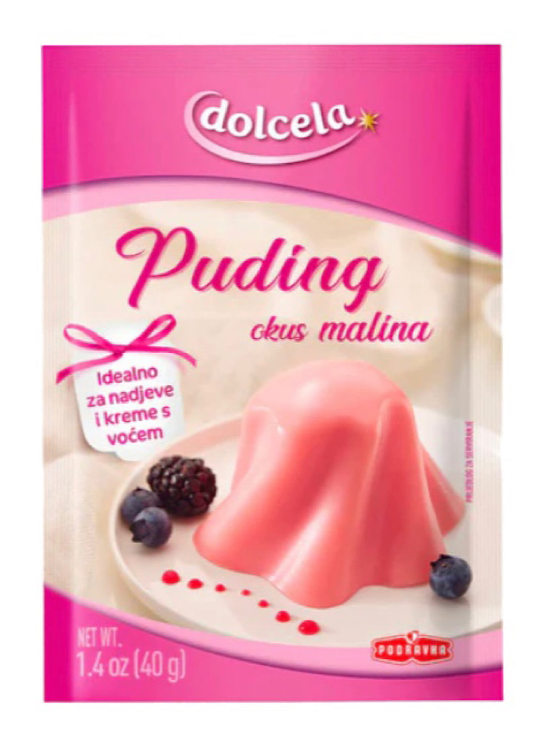 Pudding Raspberry Dolcela - Podravka - 40g