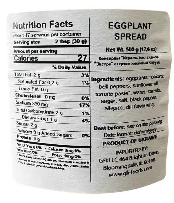 Eggplant Spread - Veres - 500g
