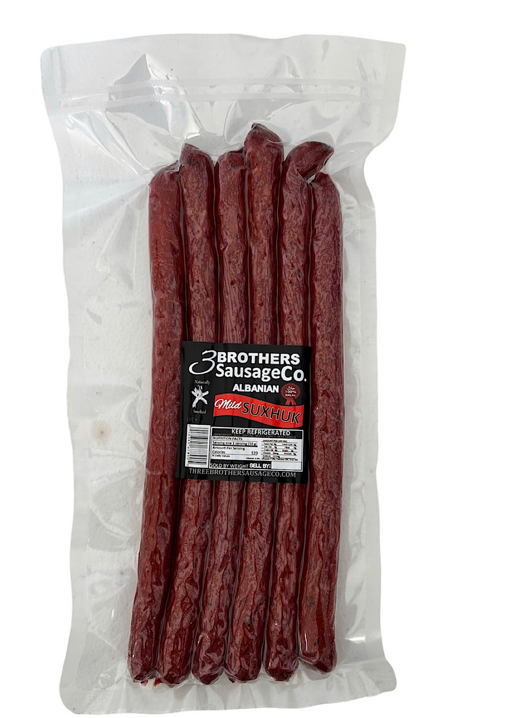 Virshlle Mild Smoked - Three Brother Sausage Company - 500 g 17.63 oz